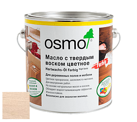 OSMO Hartwachs-Öl Farbig / Масло с твердым воском цветное цвет 3040 Белый