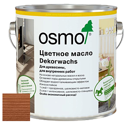 OSMO Dekorwachs Transparente Töne / Цветные прозрачные масла для древесины цвет 3138 Махагон