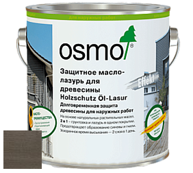 OSMO Holzschutz Öl-Lasur Effekt / Защитное масло лазурь для древесины с эффектом серебра цвет 1143 Оникс серебро