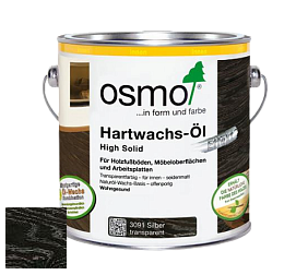 OSMO Hartwachs-Öl Effekt Silber/Gold / Масло с твердым воском эффект серебро/золото цвет 3091 Серебристый