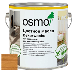 OSMO Dekorwachs Transparente Töne / Цветные прозрачные масла для древесины цвет 3123 Клен