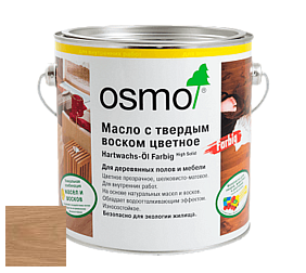 OSMO Hartwachs-Öl Farbig / Масло с твердым воском цветное цвет 3067 Светло-серый