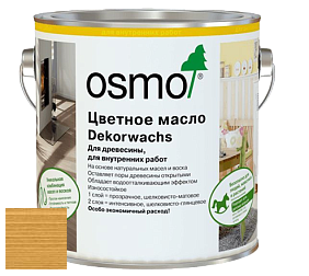 OSMO Dekorwachs Transparente Töne / Цветные прозрачные масла для древесины цвет 3164 Дуб