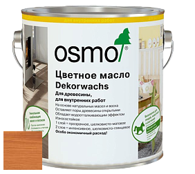 OSMO Dekorwachs Transparente Töne / Цветные прозрачные масла для древесины цвет 3137 Вишня
