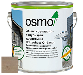 OSMO Holzschutz Öl-Lasur Effekt / Защитное масло лазурь для древесины с эффектом серебра цвет 1140 Агат серебро