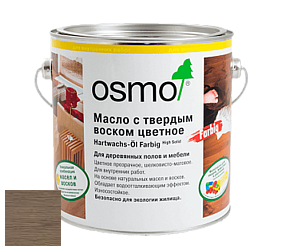 OSMO Hartwachs-Öl Farbig / Масло с твердым воском цветное цвет 3074 Графит