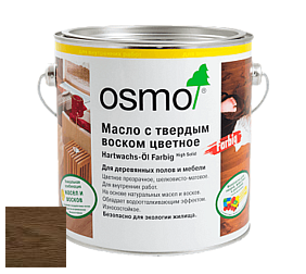 OSMO Hartwachs-Öl Farbig / Масло с твердым воском цветное цвет 3075 Черный